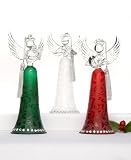 Lenox Joyous Tidings Angels Crystal, Christmas Ornaments, Set of 3