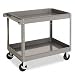 Tennsco SC-2436 Service Cart, 24" Width, 32" Height, 36" Depth, 2 Shelves