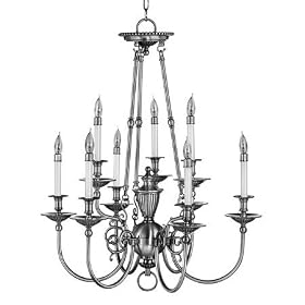 Hinkley Lighting Oxford Pewter Chandelier by SmartBargains