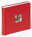 Produkt-Bild: Walther ME-110-R Memoalbum "Fun", f&uuml;r 200 Fotos im Format 10 x 15 cm, mit Beschriftungsfeld und CD-Archiv, mit Bildausschnitt, rot