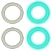 00 Gauge Glow in the Dark O-Ring 4-Pack