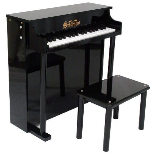 Traditional Deluxe Spinet Piano in Black