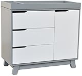 babyletto Hudson Changing Dresser, Grey/White