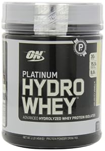Optimum Nutrition Platinum Hydro Whey, Velocity Vanilla, 1 Pound (Pack of 3)