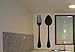 Kitchen Spoon and Fork - Wall Sticker Decal Decor Kitchen Spoon and Fork - Wall Sticker Decal Decor