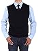 Luciano Natazzi Men's V-Neck Cotton Sweater Pullover Vest Relaxed Fit