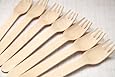 Wooden Forks - Disposable Wood Cutlery Vintage Flatware 50ct - Twilight Parties