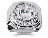 1.00 ctw Men s Diamond Ring in Platinum