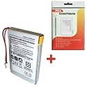 HQRP replacement Internal Battery for Garmin iQue 3200 , 3600 , 3600a GPS PDA + 2 Type Screwdrivers and Installation Manual + HQRP PDA Screen Protector