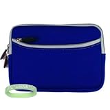 Sony Reader Digital Book with touch screen Glove Sleeve bag Cover carrying Case with Accessories Pocket --- BLUE + Vangoddy tm, Live*Laugh*Love wrist band!!!