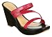 Office Wonder Wedge Pink/blk Patent - 7 Uk