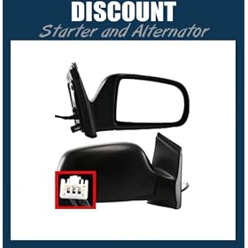 MIRROR Right RH (Passenger) for TOYOTA Sienna (1998-2003), Power, without heat, 1998 1999 2000 2001 2002 2003 98 99 00 01 02 03&nbsp;Newest Version