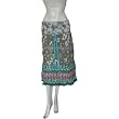 Knee Skirts Cotton Printed Summer Dress Size 16 (skt409c)
