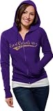 East Carolina Pirates Women's Distressed Tail Sweep Full Zip Hooded Sweatshirt