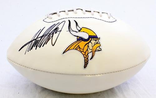 ADRIAN PETERSON SIGNED AUTOGRAPHED FOOTBALL MINNESOTA VIKINGS COA + HOLOGRAM