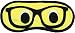iscream Fun and Colorful Satin-Lined Silky Fleece Nerd Glasses Sleep Mask for Girls