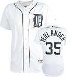 Justin Verlander White Majestic Authentic 2009 Home On-Field Detroit Tigers Jersey - 40
