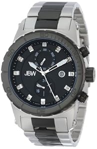 JBW Men's J6285C Multi-Function 12 Diamonds Metal Watch