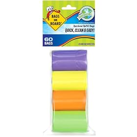 Bags on Board Rainbow Bag Refill, 60 Bags