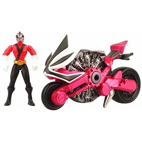 Power Rangers Samurai Disc Cycle and Figure (Red)