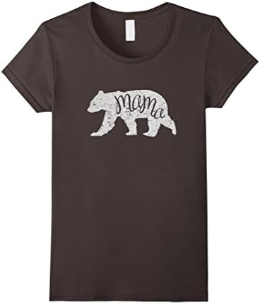 Women's Mama Bear Shirt Graphic Tee Large Asphalt