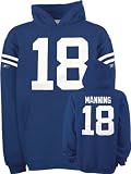 Peyton Manning Indianapolis Colts Blue Youth Jersey Name and Number Hooded Sweatshirt