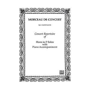 Alfred Morceau de Concert for French Horn By Camille Saint-Saens Book