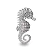 Sparkling Pave CZ Seahorse Pin