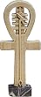 Ankh Statue on Marble Base, Stone Finish