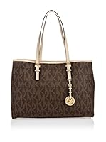 Michael Kors Bolso asa al hombro Jet Set Travel Lg Ew Tote Shopping (Marrón)