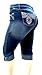 D&B PLUS SIZE WOMEN'S Stretch premium BLUE denim jeans shorts