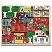 Melissa & Doug Deluxe Wooden 53-Piece Town Blocks Set