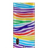Premium Designer Crystal Snap-on Case for the Apple iPod Nano 5 5th Generation – White Rainbow Zebra Print