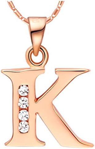 1PCS Hot Stylist Women Men Loves Gift Gold Letter K Name Initial Chain Pendant Necklace