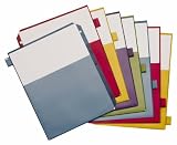 Cardinal Poly Double Pocket Dividers, 8-Tab, Multi-Color, (84004)