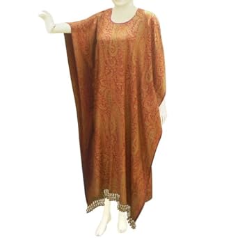 Evening Dress Paisley Cotton Kaftans Caftan In Jamawar Pattern