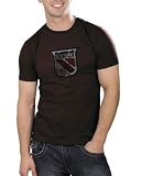 New York Rangers Old Time Chocolate Fashion T-Shirt - Medium