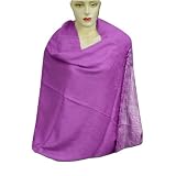 Handmade Self Design Viscose Stole With Golden Border Women Outerwear Dress (Free Shipping) Stle0054rr