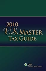 U.S. Master Tax Guide, 2010