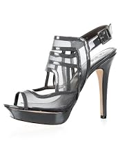 Cassie Mesh Pewter Cutout Sandal