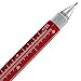 MONTEVERDE USA 9-in-1 Tool Mechanical Pencil in Red – Multifunctional Pencil with Stylus, Screwdrivers, Ruler, and Eraser – Exclusive Collection Great Gift for Engineers