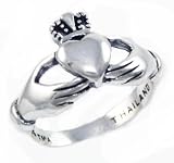 Ladies High Quality Tomas Sterling Claddagh 925 Sterling Silver Wedding Band Ring Comes Gift Boxed You Choose Size