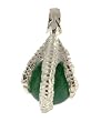 Sterling Silver Dragon's Claw with Aventurine 12mm Crystal Sphere Pendant