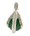 Sterling Silver Dragon's Claw with Aventurine 12mm Crystal Sphere Pendant