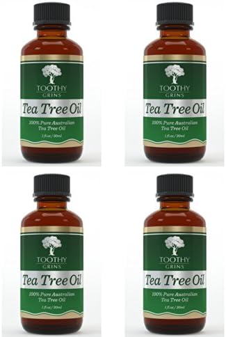 Tea Tree Oil ~ Pure 100% Australian - 1 Ounce (30 Ml) of High Quality Premium &amp; Pure Essential Tea Tree Oil - The Best No Smear Label - With Guaranty By Toothy Grins (4)