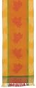 Durable Hand Woven Jacquard 100% Cotton Maple Leaf Table Runners 12x72 Inches Set of Two