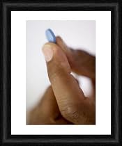 Framed 10x8 Print (25x20cm) Viagra pill by Science Photo Library