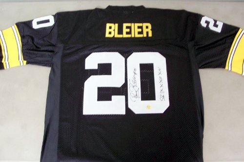 Rocky Bleier Autographed (SB Inscrip.) Authentic Steelers M&N Jersey w/ TSE COA