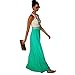 Chen Women Summer Boho Long Maxi Evening Party Dress Sleeveless Beach Dresses (XL)