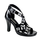 3 3/4 Inch Sexy High Heel Womens Shoes Strappy Sandals Pyramid Studs